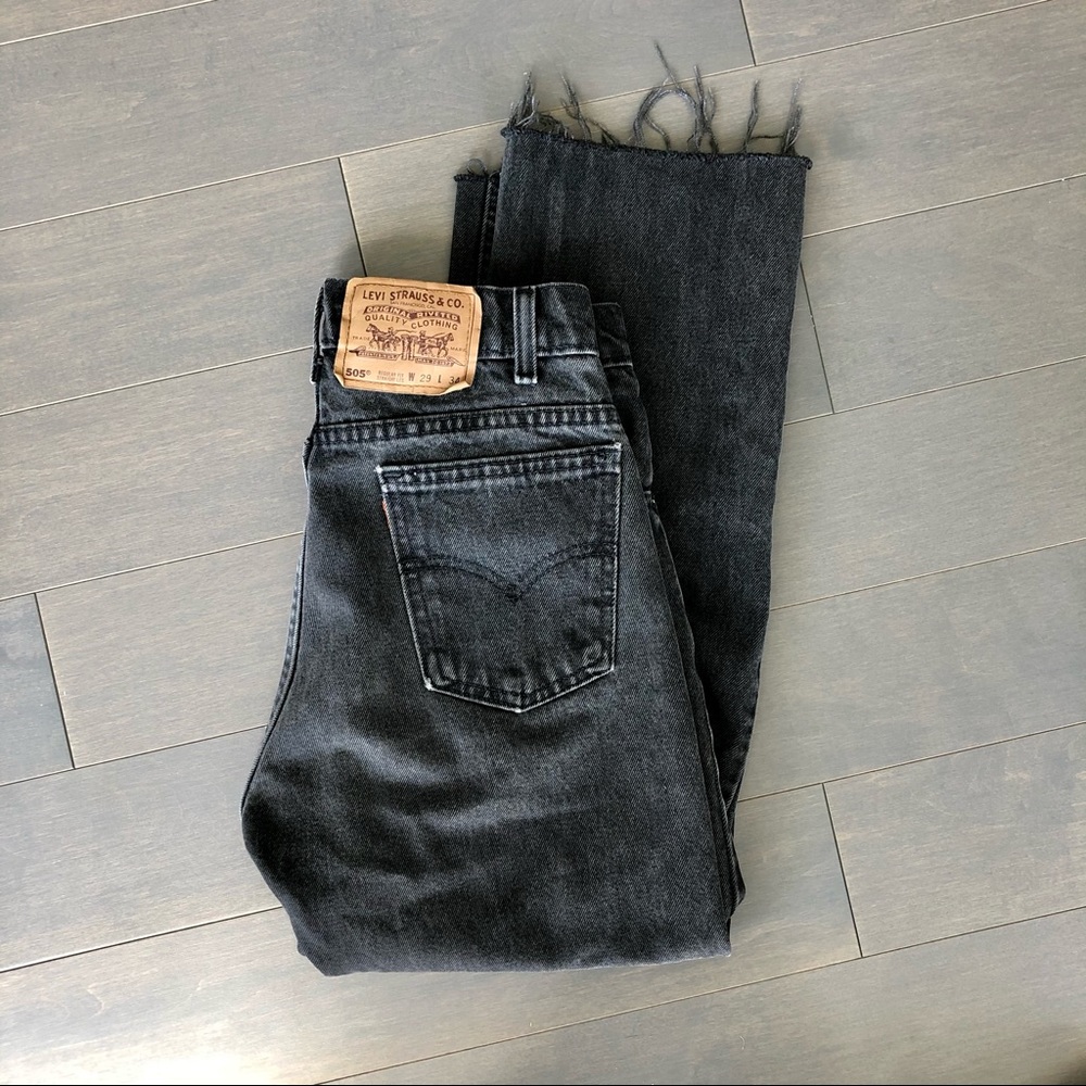 Vintage Levi’s Jeans with Cropped Raw Hem